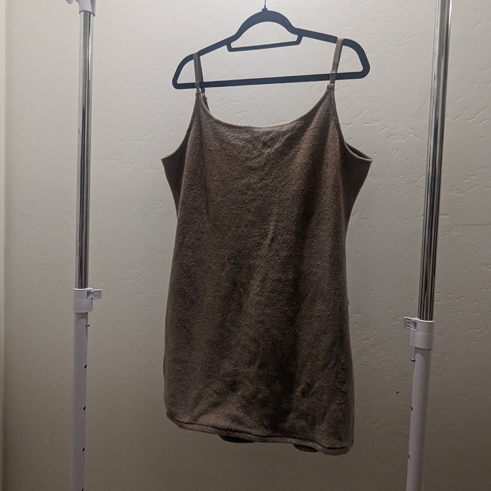 NWT SKIMS TERRY SLIP DRESS IN DESERT TAUPE 4X